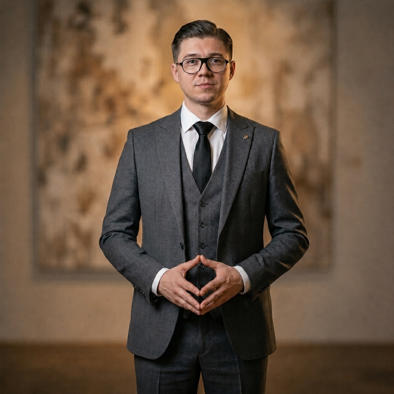 Patrick Vitoga in a suit